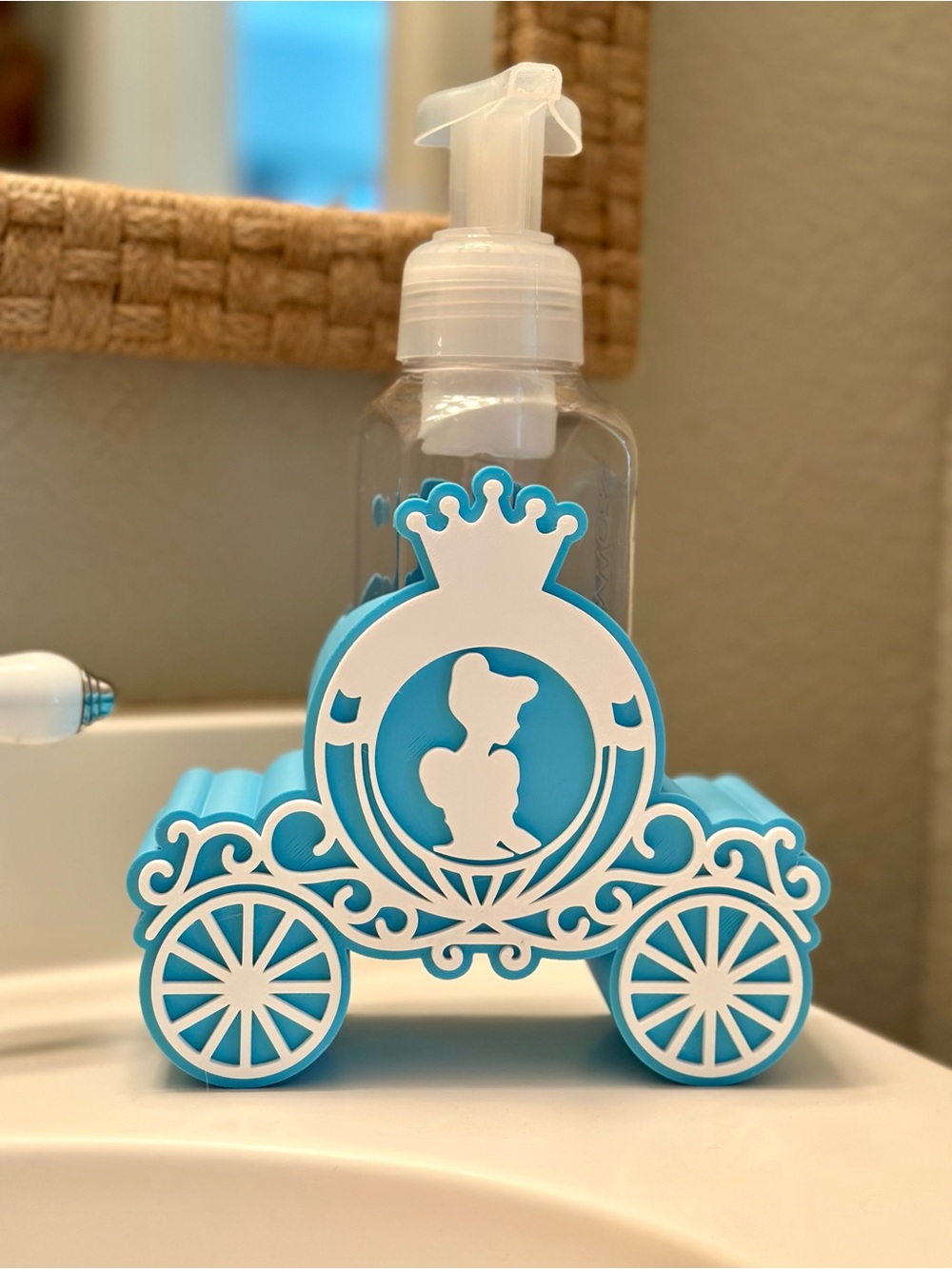 Disney Princess Cinderella Foaming Soap Holder for Bath & Body Works Bottle